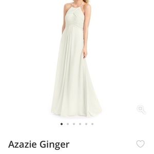 Used Azazie Ginger Bridesmaid Dress in Frost. Sz 2